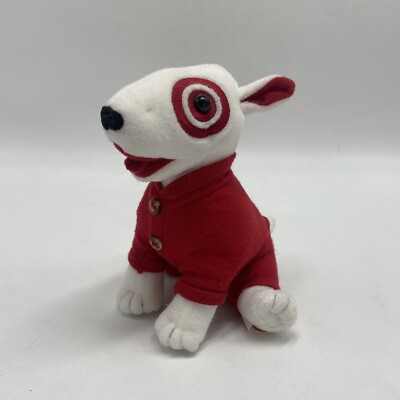 Vintage Target Plush Dog 2001  Bullseye Red Pajama PJ 7'' Collectable
