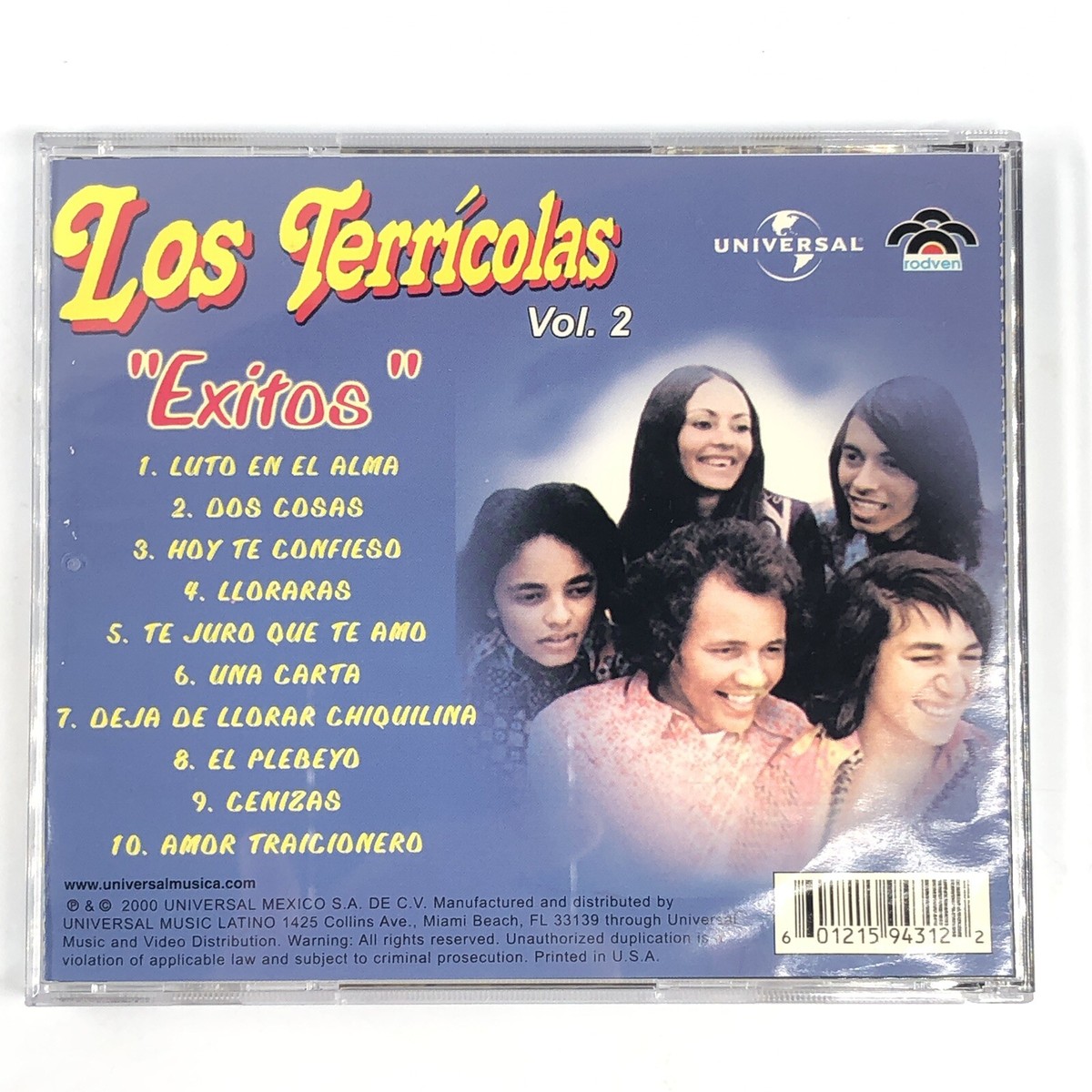 その他 SINFONIAS PARA TERRICOLAS [CD] Los Terricolas Exitos VOL 2 CD -Versiones Originales Edicion