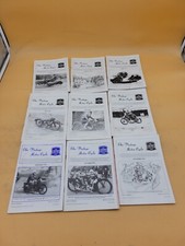 1991 OFFICIAL VINTAGE MOTOR CYCLE CLUB JOURNAL CATALOG BOOKLET SET OF 9