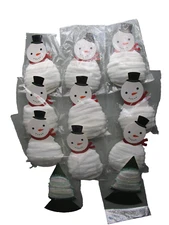 Holiday Trim a Tree Craft Supplies White Soft Chenille Fleece Iridescent Fringe