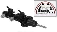 Wilwood 260-14243-bk Tandem Remote Master Cylinder - 1.00 Bore Black E-coat