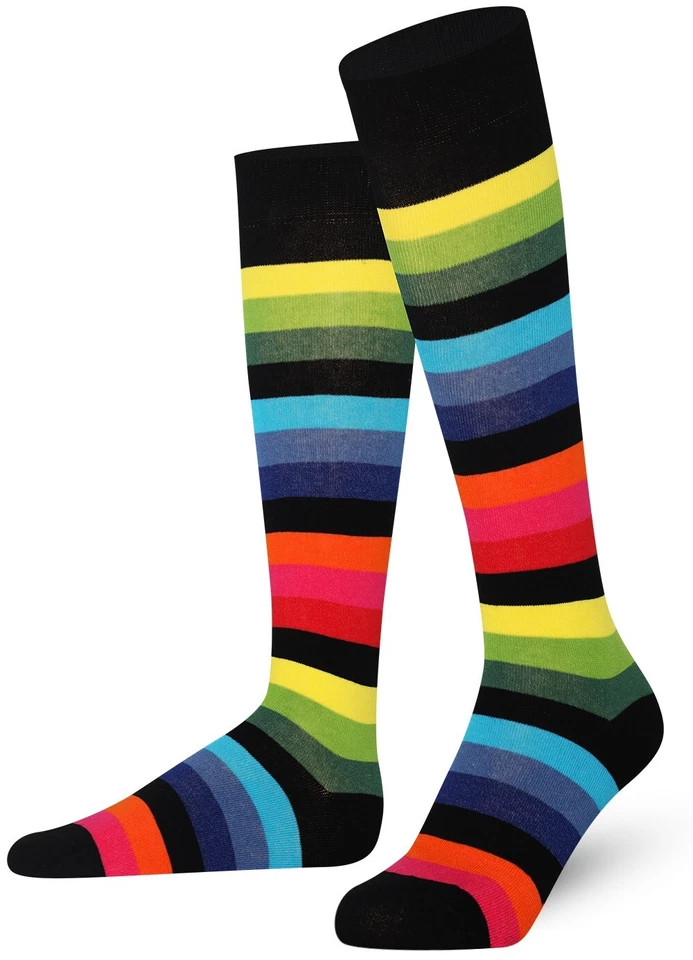 Mysocks 3 pares de calcetines combinados hasta la rodilla arco iris Foto 4 de 4