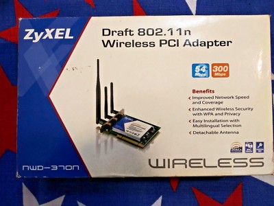 ZyXEL Draft 802.11n Wireless PCI Adapter IEEE 802.11n, Client IEEE 802.11b/g