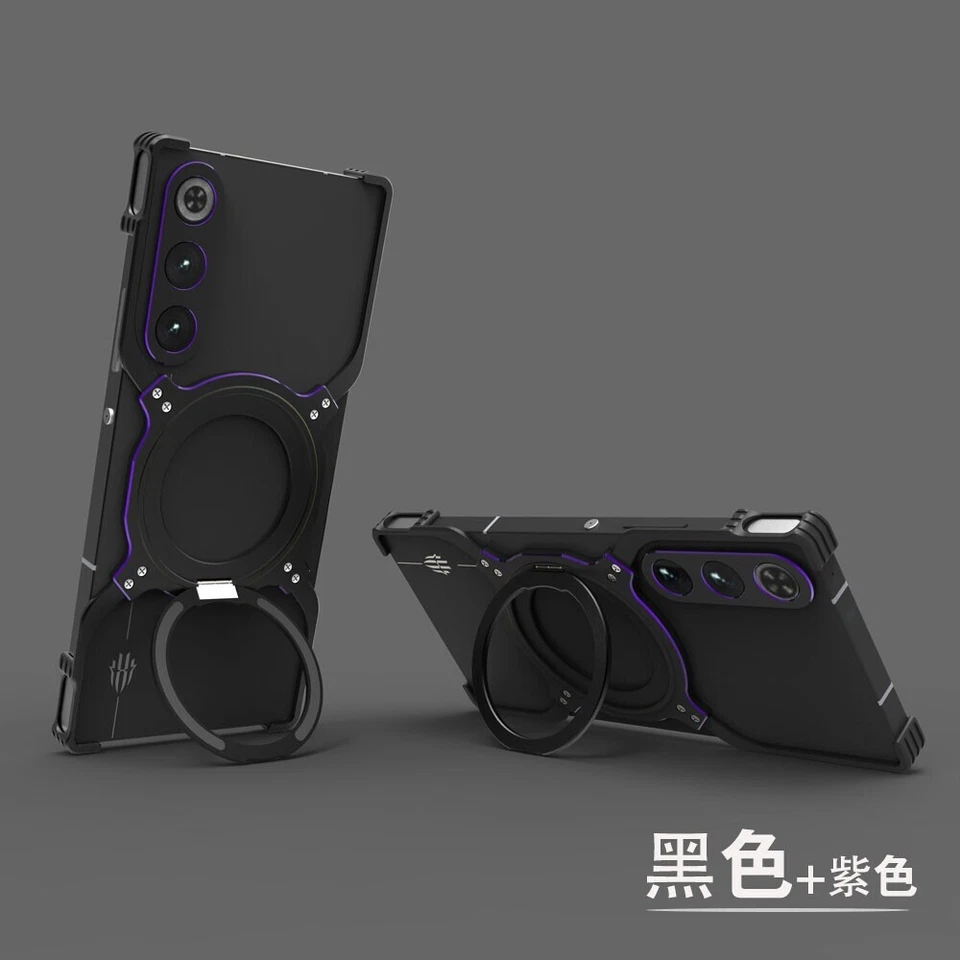 Capa estojo suporte alumínio metal para ZTE nubia RedMagic 10 Air, formato X - Imagem 2 de 4