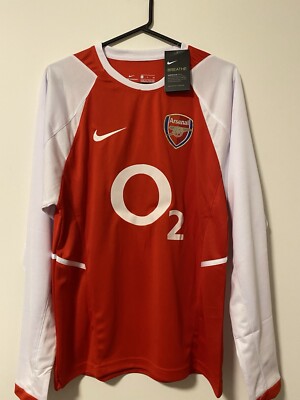 The Invincibles ARSENAL 2004 HENRY 14 HOME JERSEY LONG SLEEVES