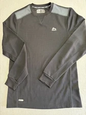 RBX Activewear Shirt Mens M Black Performance Reflective Run Outdoor Base Layer