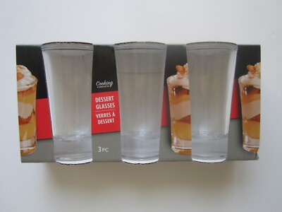 Cooking Concepts 1.5 oz. Dessert Shot Glasses, 3-ct. Party Cocktails Pkg New!