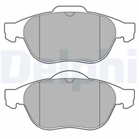 Delphi LP3692 Bremsbelagsatz, Scheibenbremse FüR Renault