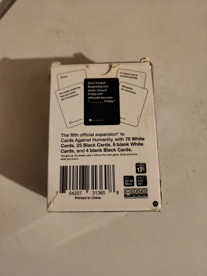 Cards Against Humanity Fifth Expansion Pack 112 Cards - Image 2 of 4