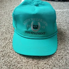Vintage 1993 Keith Miller Open PPG tournament blue snapback hat read description