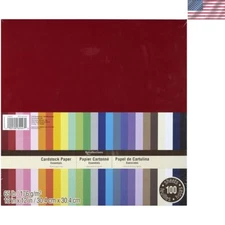 High-Quality Assorted 12x12 Cardstock Paper - 100 Sheets for All Creatives