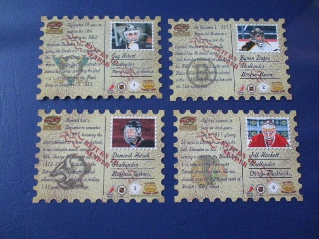1997-98 Pacific Revolution Return to Sender Die Cut Complete Set 20 Goalies - Image 3 of 4