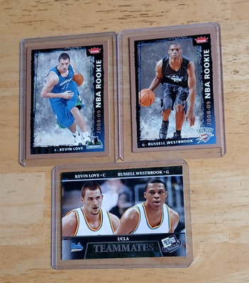 Russell Westbrook /K Love LOT (3) ROOKIES/2008 NBA ROOKIES/Presspass TEAMMATES