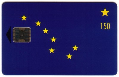 150u Alaska State Flag (Chip Card) Phone Card