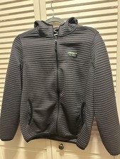 L.L. Bean Women's Hooded Full Zip Lightweight Gray Jacket S with Pockets