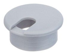 Jandorf 61615 Silver Polystyrene Plastic 1-1/2 in. Cutout Hole Computer Grommet