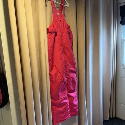 Descente Girls Pink Ski Snow Pants Bibs Size XL
