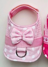 hundegeschirr xxxs rosa Punkte Schleife 