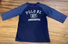 Polo Ralph Lauren Kids Long Sleeve T-Shirt S Navy RACING TEAM 67