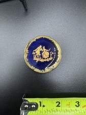 Vintage Limoges France Miniature Porcelain Plate with Courting Scene on Display Stand — listing 2