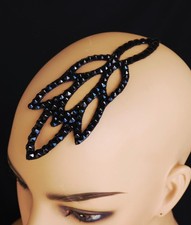 Crystals Jet Luxe Dance Hair Piece: Ballroom, Latin, Wedding
