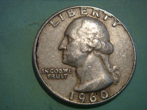 1960 D Washington Quarter in Album Filling cond actual coin in pic