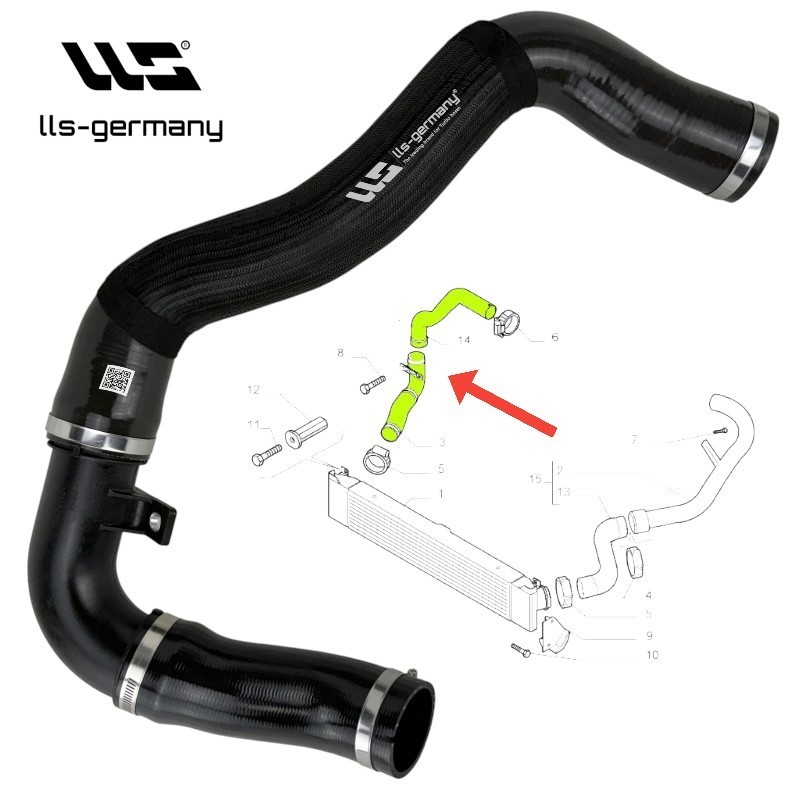 Turbo Hose Charge Air Hose For FIAT Ducato 2.3 D Multijet 1350776080