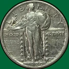 1920 Standing Liberty Quarter Almost Uncirculated AU Coin #40778