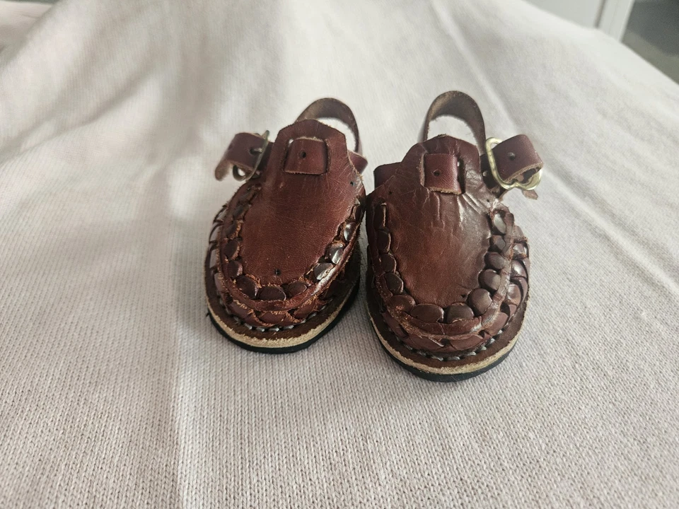 Детские сандалии ручной работы в Мексике размер 2 кожа - Изображение 2 из 4