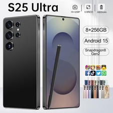 2026 S25 Ultra 5G Unlocked Smartphone 8GB+256GB Android 15 Dual SIM Mobile Phone