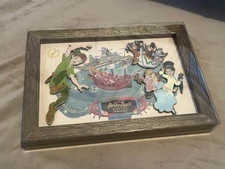 Tokyo DisneySea Fantasy Springs Peter Pan Pin Frame Set TDL Japan Used