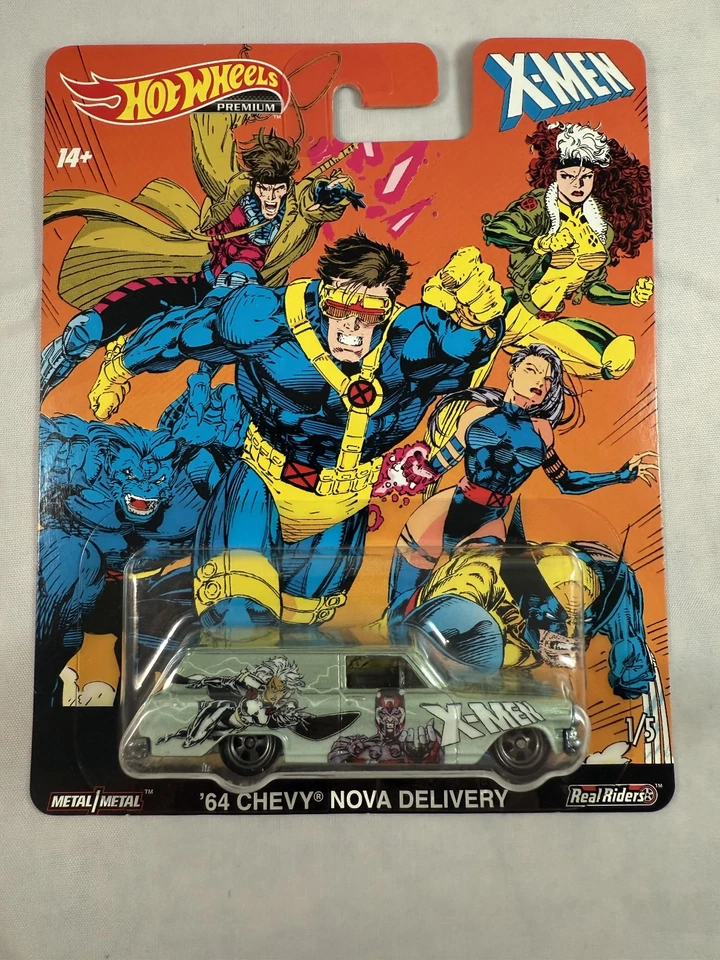 Hot Wheels Marvel X-Men Premium Pop Culture Character Cars Complete Set of 5 - Image 2 of 4