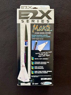 Vintage Estes Manta #2097 Flying Boost Glider Model Rocket!! Out Of Production!!