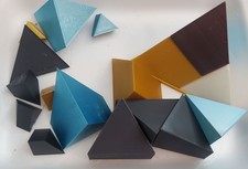 Puzzle Mini Pyramid / Tetrahedron 3D Printed ...