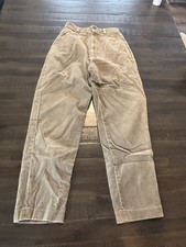 Vintage Made In Japan Youth Kids Brown Corduroy Pants Size 7/8 23 X 27