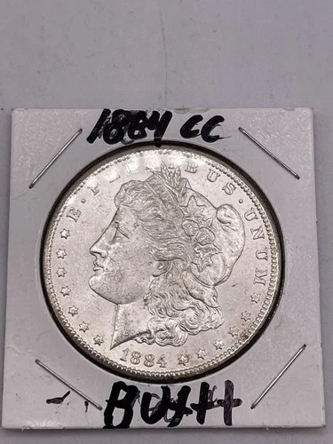 1884-CC Morgan Silver Dollar Carson City Mint-Choice Uncirculated-BU+ Nice