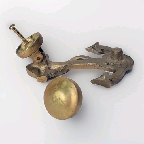 Anchor Door Knocker Nautical Brass  Architectural Hardware - Photo 6/9