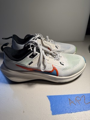 Nike Kid's Air Zoom Pegasus 40 Road Running Shoes White FJ4142-100 Sz 3.5Y