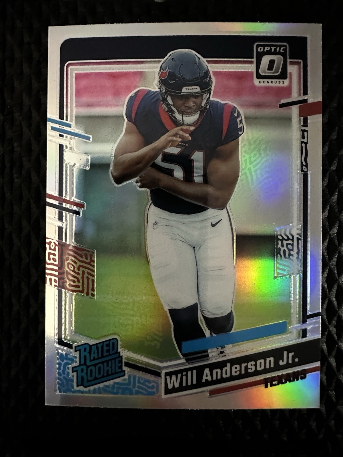 2023 Donruss Optic Will Anderson Jr Texans Holo Prizm Rated Rookie #246 SP NM-MT