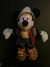 Disney Parks Mickey Mouse Hiking Explorer Backpack Boots 10" Stuffed Plush Toy