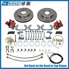 For Ford 9 Inch Brand New Rear-end Disc Brake Conversion Kit Red Fits Universal For Ford 9 Inch Brand New Rear-end Disc Brake Conversion Kit Red Fits Universal