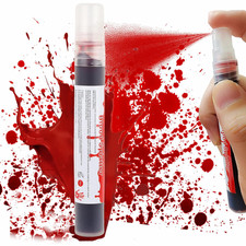 Blood Splatter,Fake Blood Makeup 0.35 Oz ,Halloween Fake Blood Spray Eye Blood D