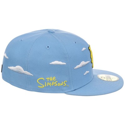 NEW YORK METS MLB SIMPSONS CLOUDS NEW ERA 59FIFTY FITTED HAT 7 1/2