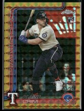 2025 Topps Chrome Update #USC83 Blaine Crim Gold Geometric Refractors #/50