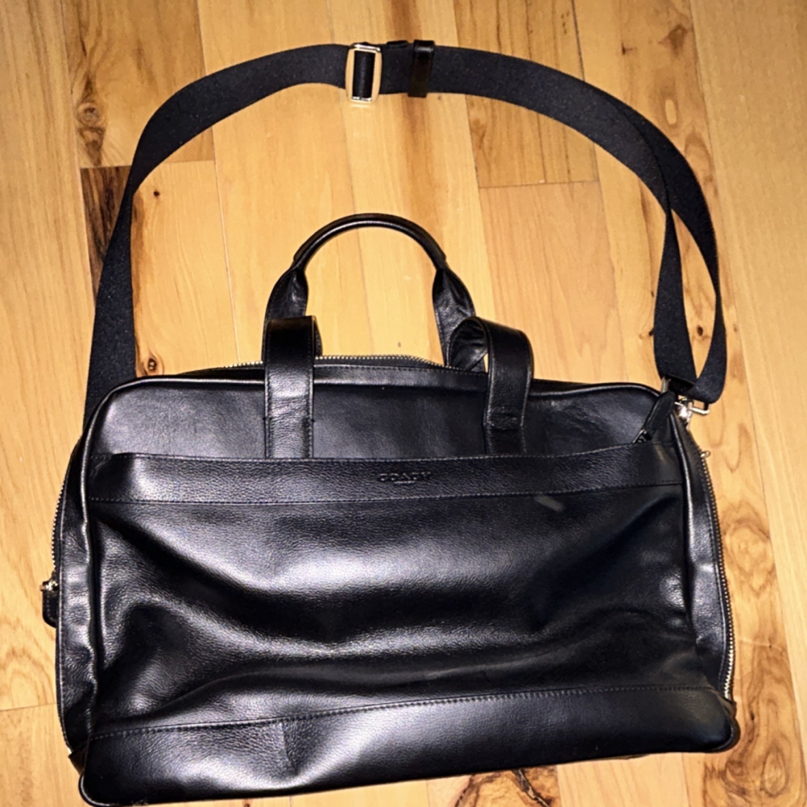 Coach Black Briefcase/Document Case Shoulder Stra… - image 1