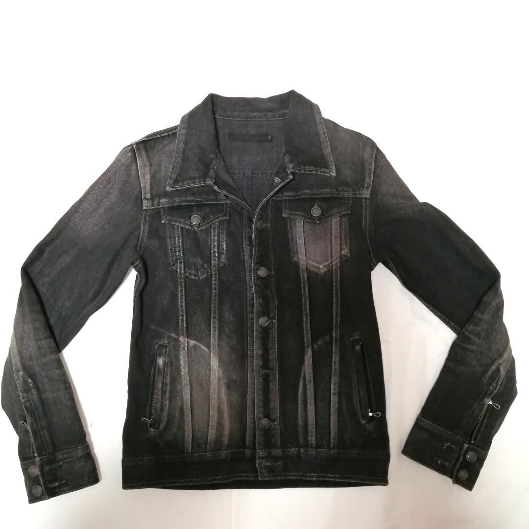 FUGA aged processing denim jacket - image 1