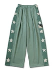 Kapital smooth jersey Stuntman&Woman track pants baggy light green