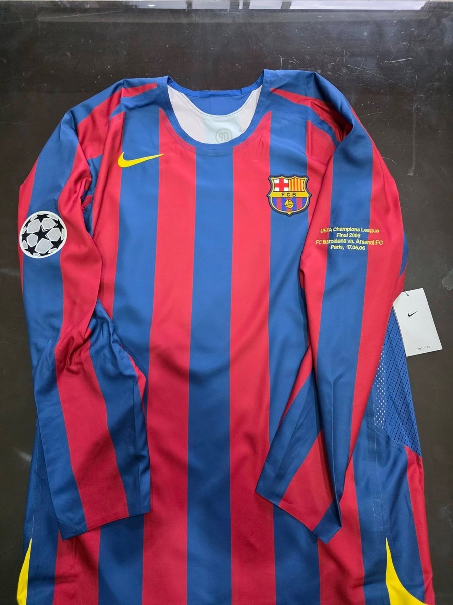 NIKE BARCELONA UCL FINAL 06 LS RONALDINHO MARQUEZ XL HQ1461-471