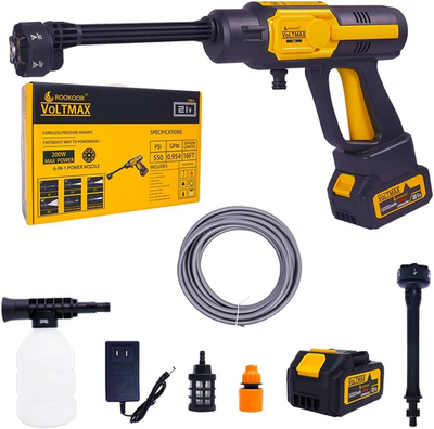 #ad Rookoor Ultra Cordless Pressure Washer Battery Powered Portable Sprayer Brushles $218.98