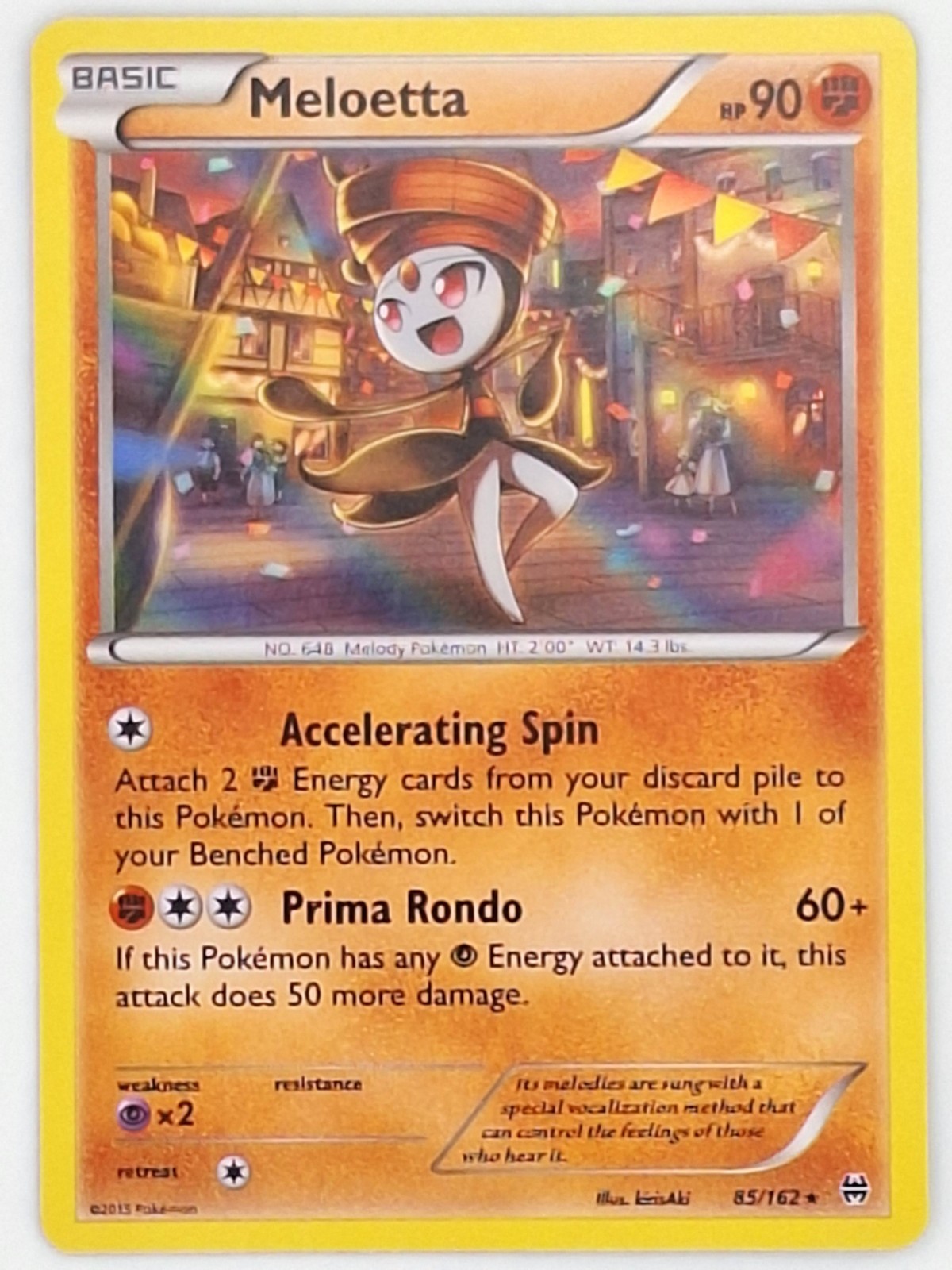 Meloetta 85/162 Pokemon - Holo XY Breakthrough LP